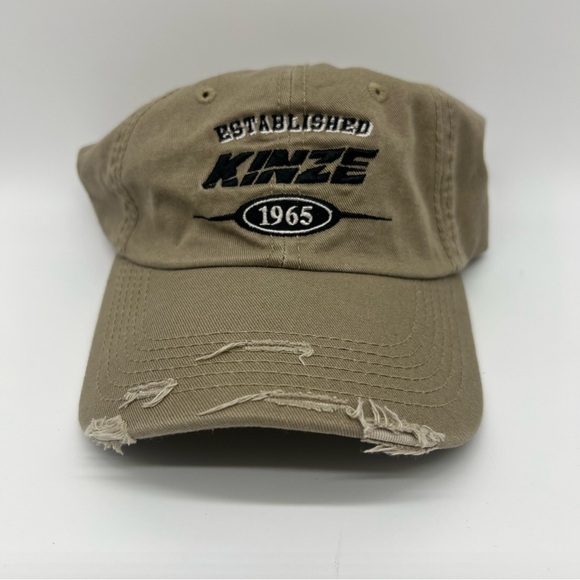 Kinze Other - Kinze Planters Baseball Cap, Brown Khaki Distressed Adjustable Velcroe